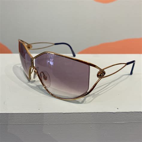 sonnenbrille dior 90er jahre mit goldeer hartbox|Vintage.